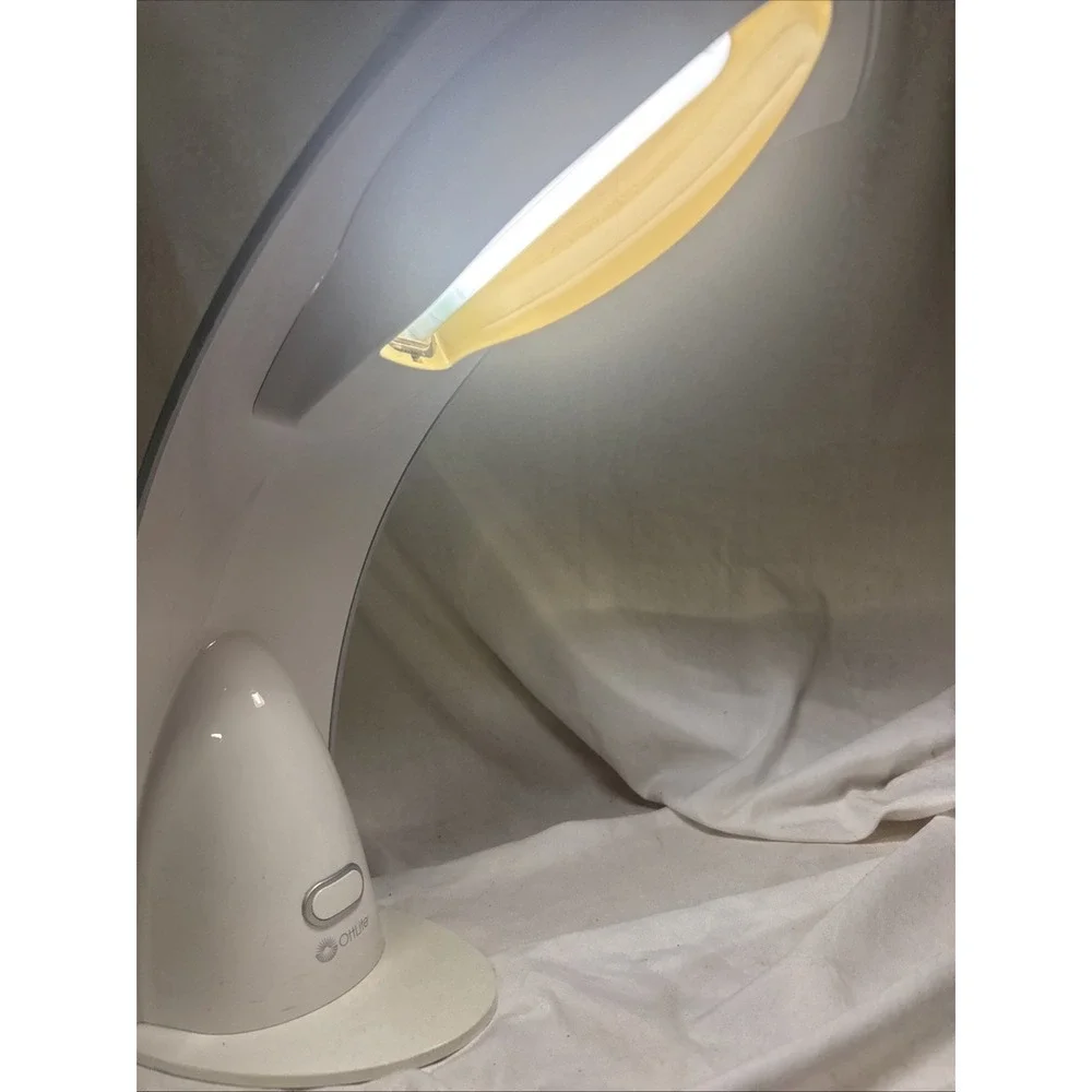 VTG Ottlite Task Desk Craft Space Age Office Light Silver Curve Lamp GX8026